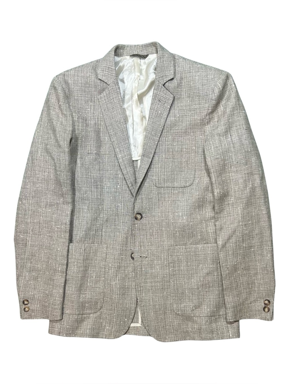 Billy Reid Tan Beige Wool Silk-Blend Sport Coat Blazer Suit Jacket NWOT 36R